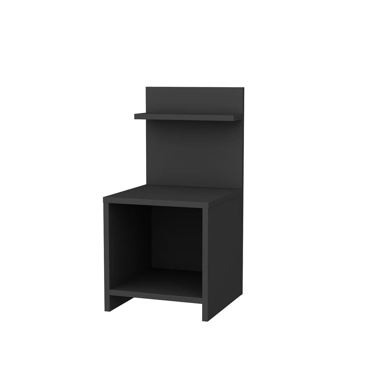 Κομοδίνο Frangista Ανθρακί 35.6x37.4x72 εκ. Μελαμίνης
