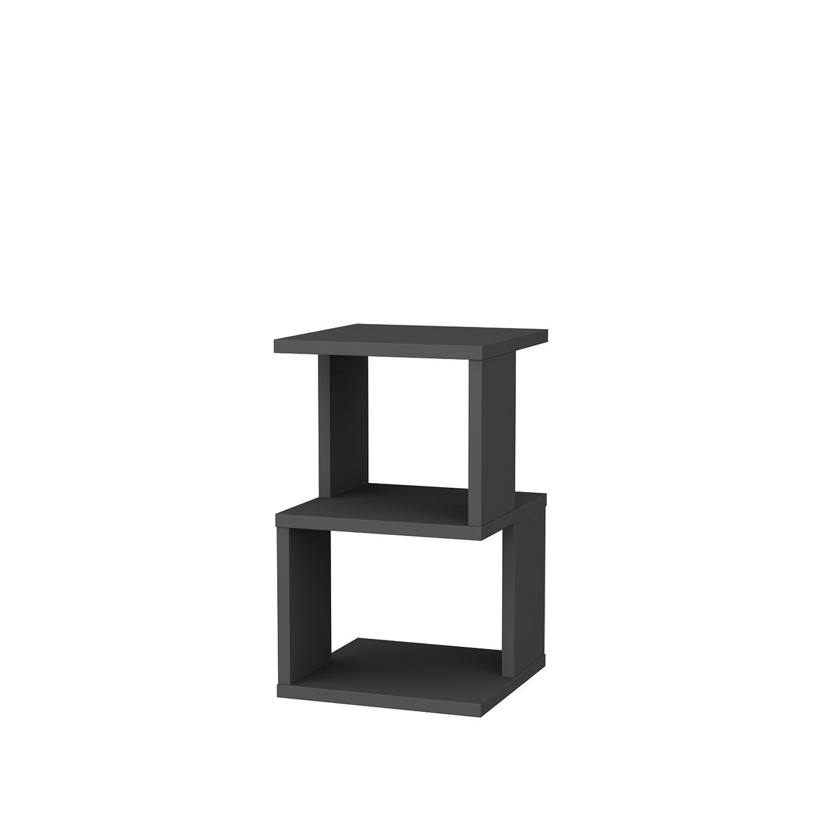 Κομοδίνο Ypati Ανθρακί 29.6x29.6x49.4 εκ. Μελαμίνης