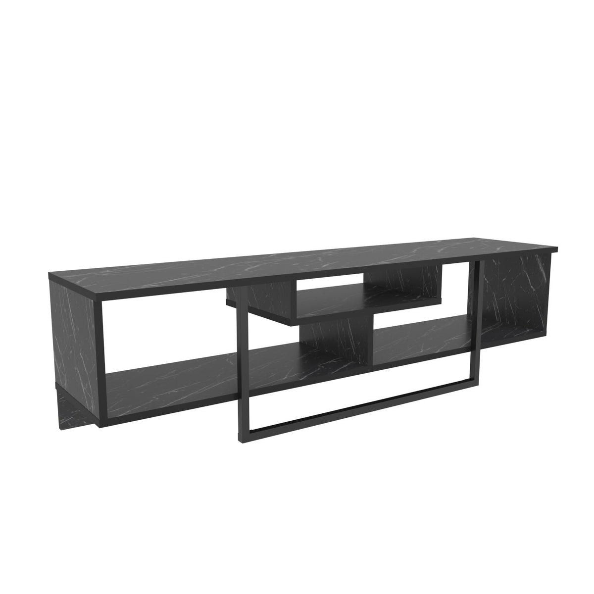 Έπιπλο Τηλεόρασης Kombotades Μαύρο 150x35.2x40 εκ. Μελαμίνης