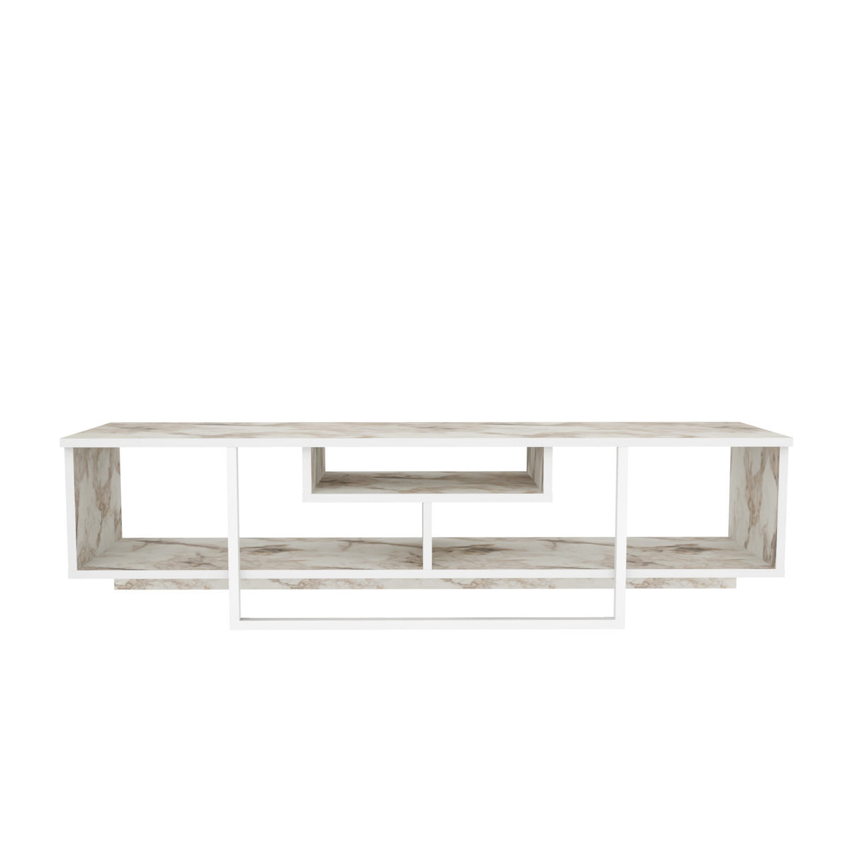 Έπιπλο Τηλεόρασης Kombotades Λευκό - Ephesus 150x35.2x40 εκ. Μελαμίνης
