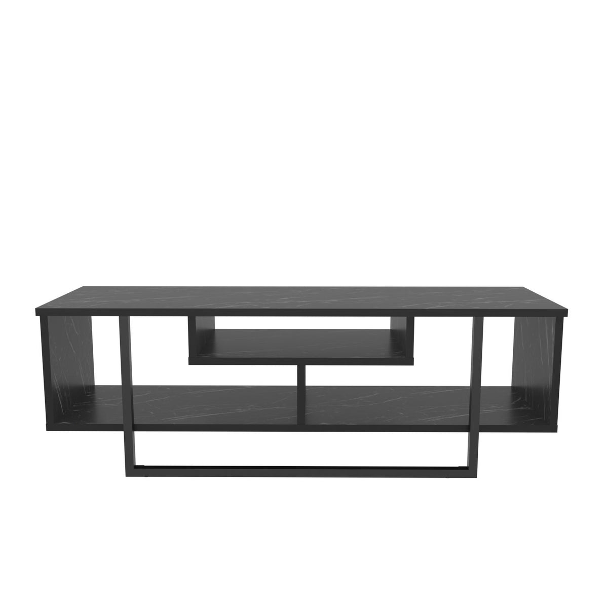 Έπιπλο Τηλεόρασης Kombotades Μαύρο 120x35.2x40.2 εκ. Μελαμίνης