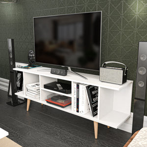 Έπιπλο Τηλεόρασης Zoumpoulo Λευκό 160x35x38.6 εκ. Μελαμίνης