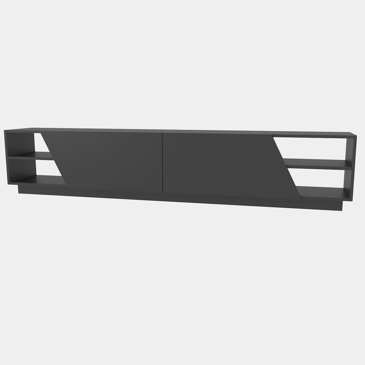 Έπιπλο Τηλεόρασης Lygaria Ανθρακί 240x37.1x47.4 εκ. Μελαμίνης