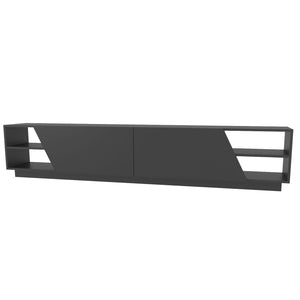 Έπιπλο Τηλεόρασης Lygaria Ανθρακί 240x37.1x47.4 εκ. Μελαμίνης