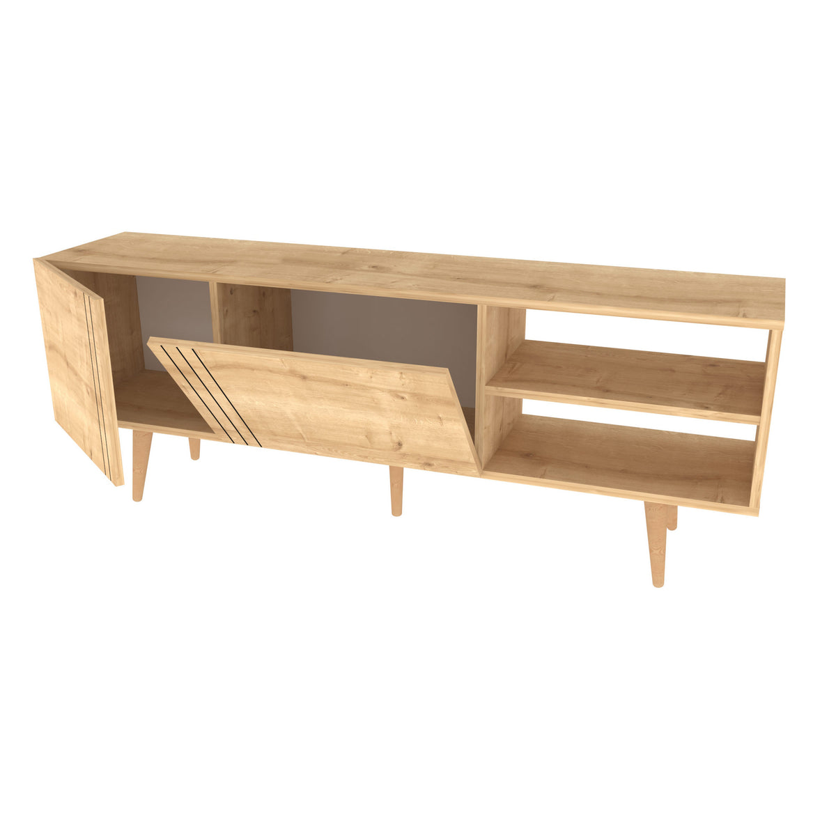 Έπιπλο Τηλεόρασης Georgioupoli Sapphire 160x35x38.6 εκ. Μελαμίνης
