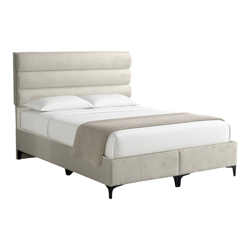 Κρεβάτι Limit  ύφασμα σε κρεμ απόχρωση 160x200εκ - Image 1