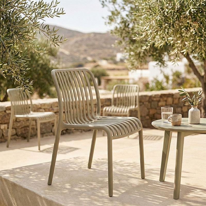 Καρέκλα Zoi  pp σε απόχρωση cappucino 42x58x79εκ