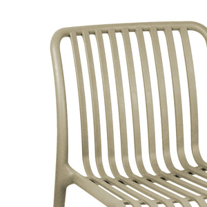 Καρέκλα Zoi  pp σε απόχρωση cappucino 42x58x79εκ - Pakobazaar