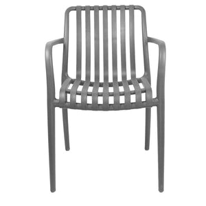 Πολυθρόνα Zoi  pp σε ανθρακί απόχρωση 58.5x54x80εκ - Pakobazaar