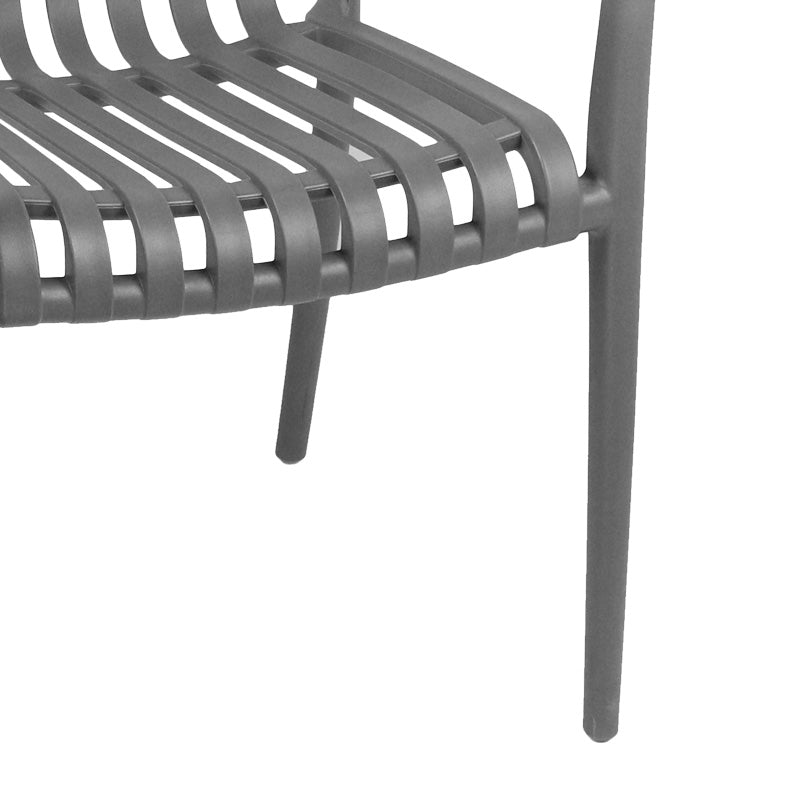 Πολυθρόνα Zoi  pp σε ανθρακί απόχρωση 58.5x54x80εκ - Pakobazaar
