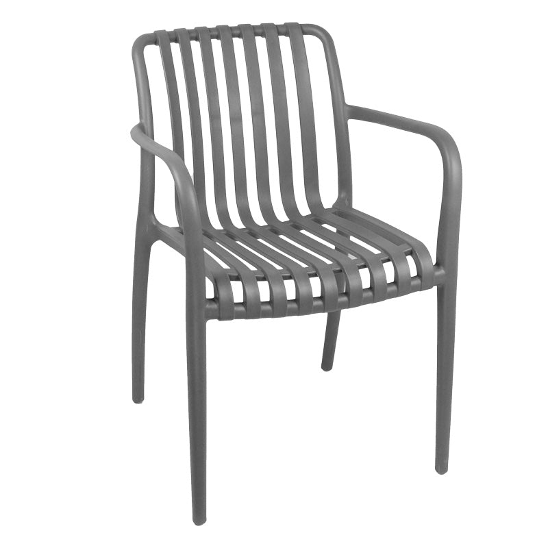 Πολυθρόνα Zoi  pp σε ανθρακί απόχρωση 58.5x54x80εκ - Pakobazaar