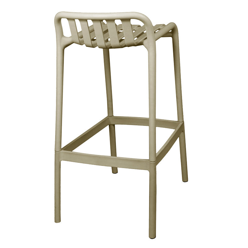 Σκαμπό μπαρ Zoi  pp σε απόχρωση cappucino 36x56x87εκ - Pakobazaar
