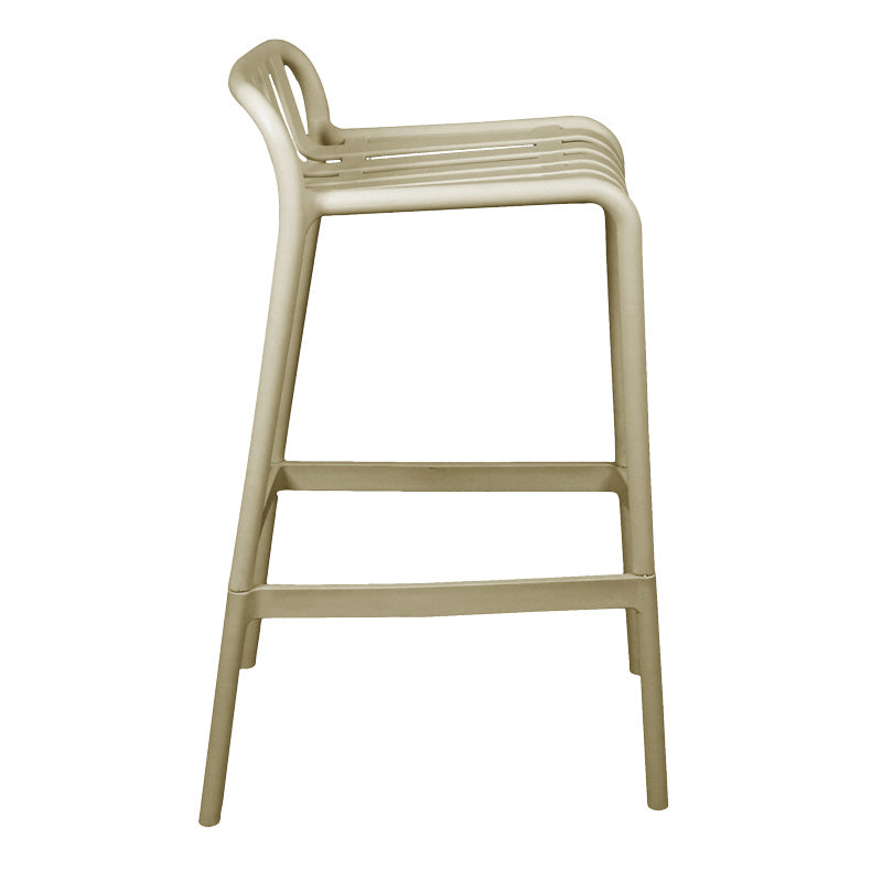 Σκαμπό μπαρ Zoi  pp σε απόχρωση cappucino 36x56x87εκ - Pakobazaar