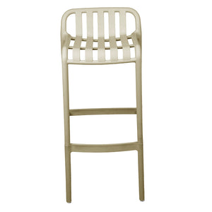 Σκαμπό μπαρ Zoi  pp σε απόχρωση cappucino 36x56x87εκ - Pakobazaar