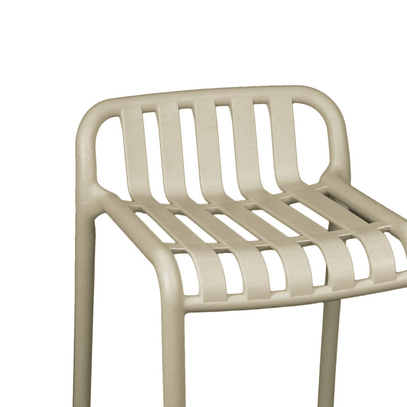 Σκαμπό μπαρ Zoi  pp σε απόχρωση cappucino 36x56x87εκ - Pakobazaar