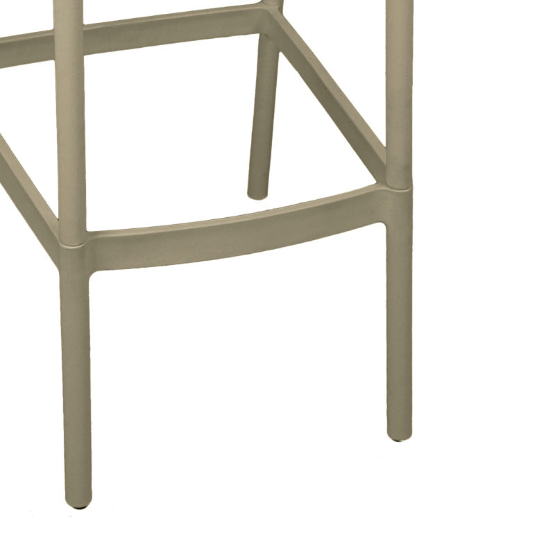 Σκαμπό μπαρ Zoi  pp σε απόχρωση cappucino 36x56x87εκ - Pakobazaar