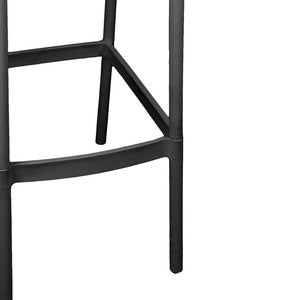 Σκαμπό μπαρ Zoi  pp σε ανθρακί απόχρωση 36x56x87εκ - Image 6