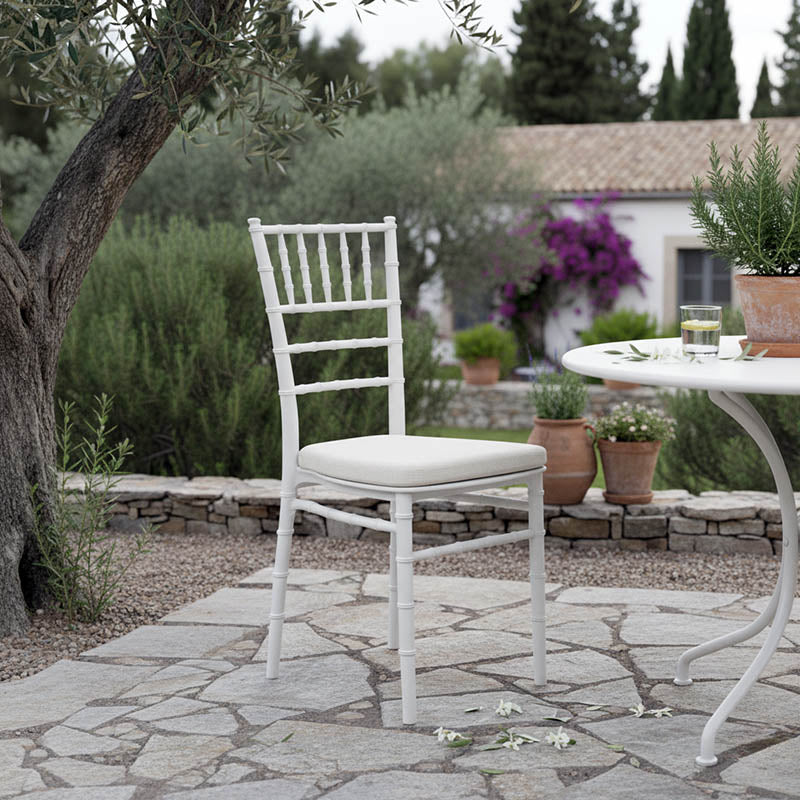 Καρέκλα Tiffany  pp σε λευκή απόχρωση 40x40x88εκ - Pakobazaar