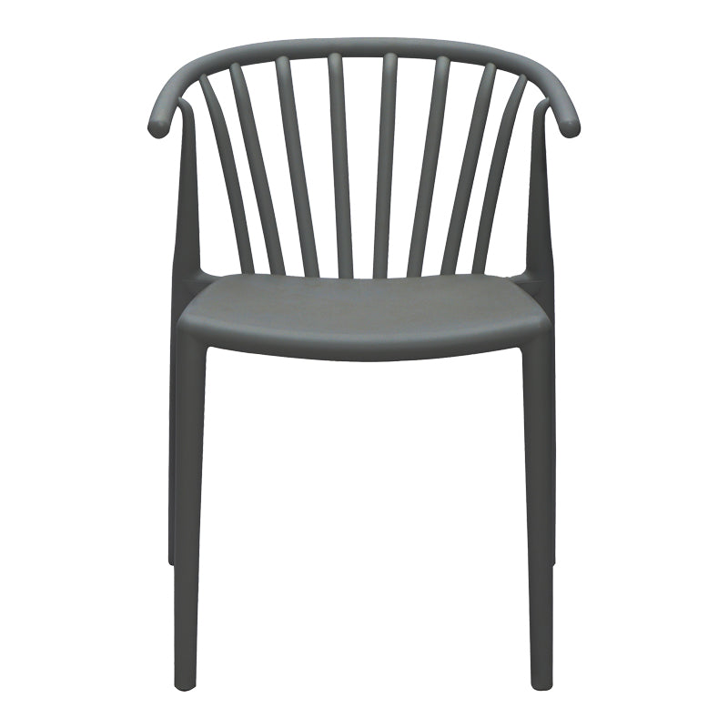 Πολυθρόνα Zelma  pp σε ανθρακί απόχρωση 55x53x73εκ - Pakobazaar