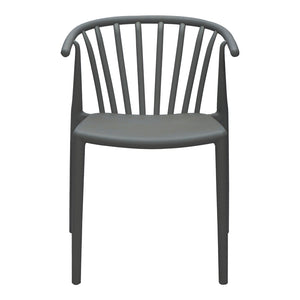 Πολυθρόνα Zelma  pp σε ανθρακί απόχρωση 55x53x73εκ - Pakobazaar