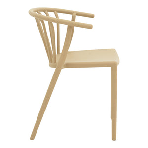 Πολυθρόνα Zelma  pp σε ανοιχτή απόχρωση cappuccino 55x53x73εκ - Pakobazaar