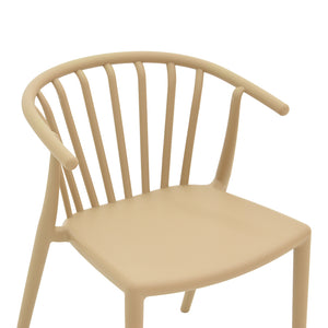 Πολυθρόνα Zelma  pp σε ανοιχτή απόχρωση cappuccino 55x53x73εκ - Pakobazaar