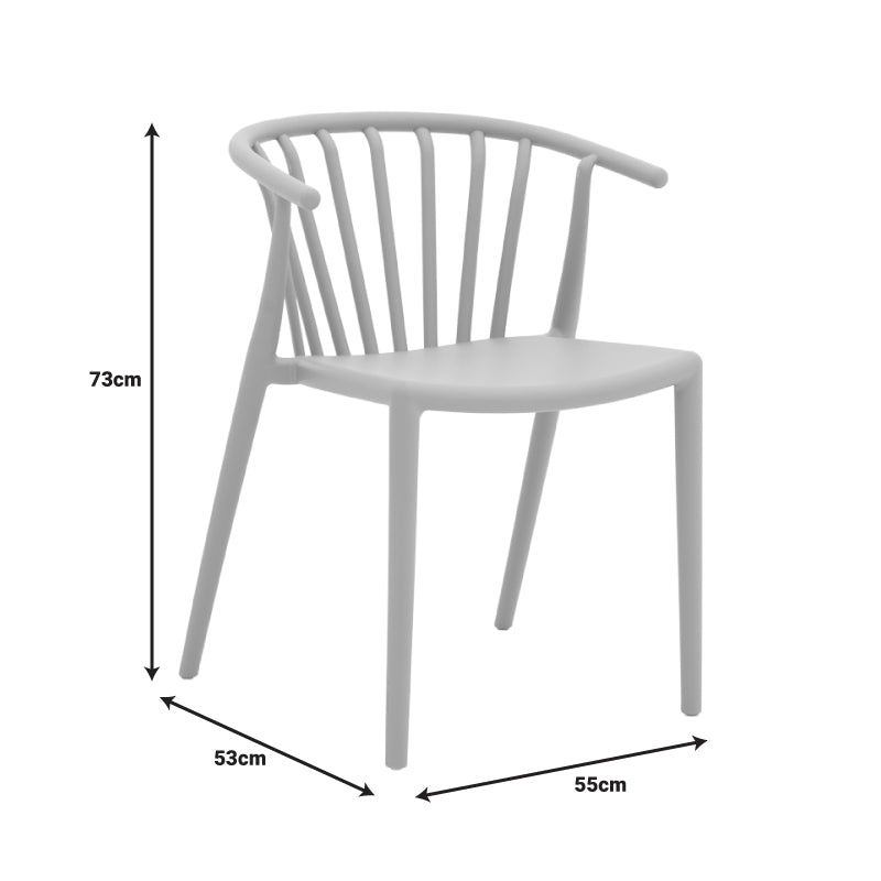 Πολυθρόνα Zelma  pp σε λευκή απόχρωση 55x53x73εκ - Image 6