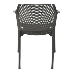 Πολυθρόνα Oviez  pp σε ανθρακί απόχρωση 59x58x79εκ - Pakobazaar