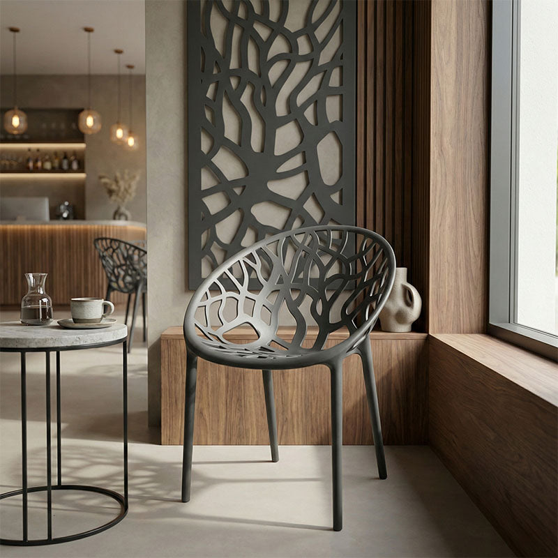 Πολυθρόνα Daren  pp σε ανθρακί απόχρωση 59x60x79,5εκ