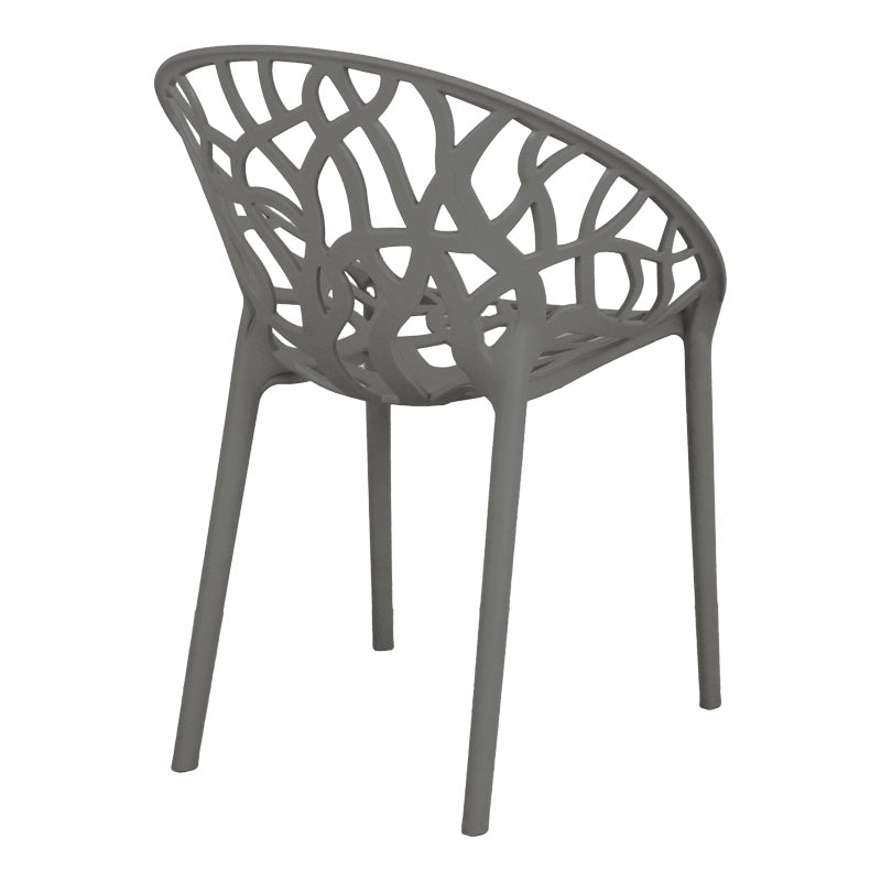 Πολυθρόνα Daren  pp σε ανθρακί απόχρωση 59x60x79,5εκ - Pakobazaar
