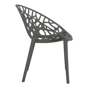 Πολυθρόνα Daren  pp σε ανθρακί απόχρωση 59x60x79,5εκ - Pakobazaar