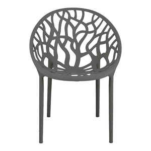 Πολυθρόνα Daren  pp σε ανθρακί απόχρωση 59x60x79,5εκ - Pakobazaar