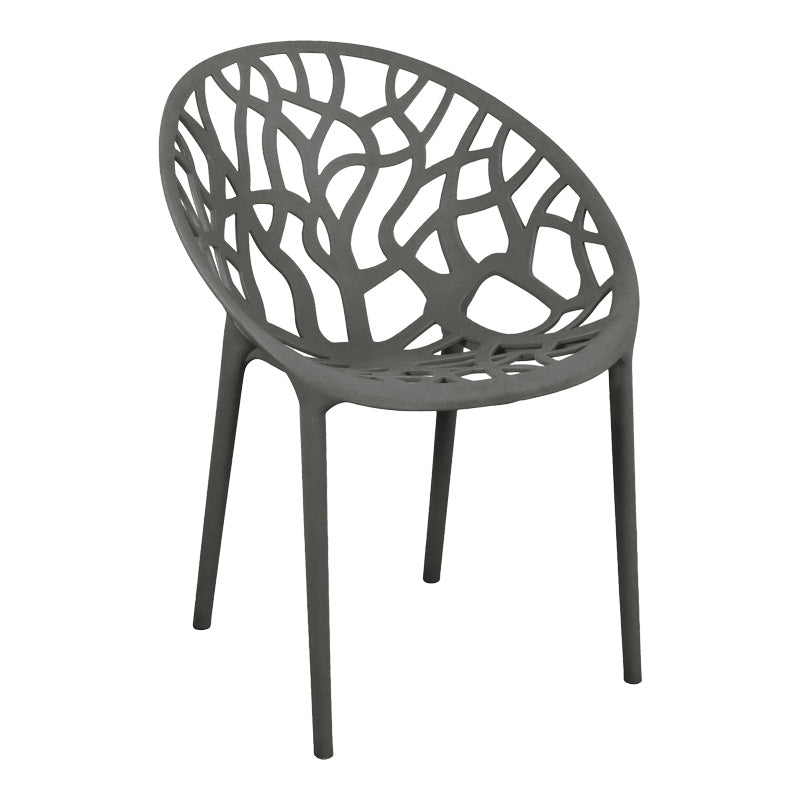 Πολυθρόνα Daren  pp σε ανθρακί απόχρωση 59x60x79,5εκ - Pakobazaar