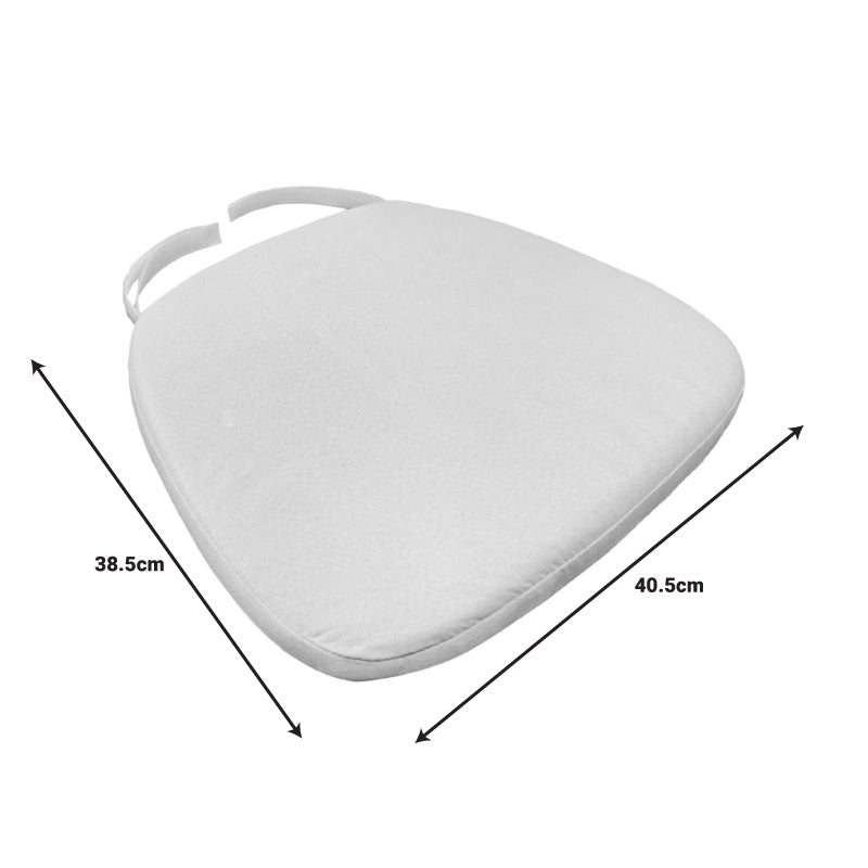 Μαξιλάρι Tiffany  ύφασμα σε λευκή απόχρωση 40.5x38.5x4εκ - Pakobazaar
