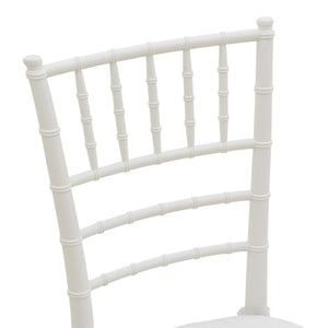 Καρέκλα Tiffany  με μαξιλάρι pp σε λευκή απόχρωση 40x40x88εκ - Pakobazaar