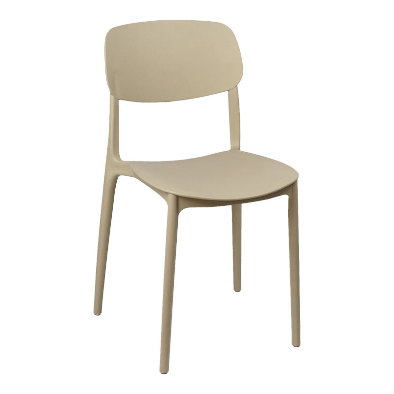 Καρέκλα Berdian  στοιβαζόμενη pp σε cappuccino απόχρωση 38x49x79εκ - Pakobazaar