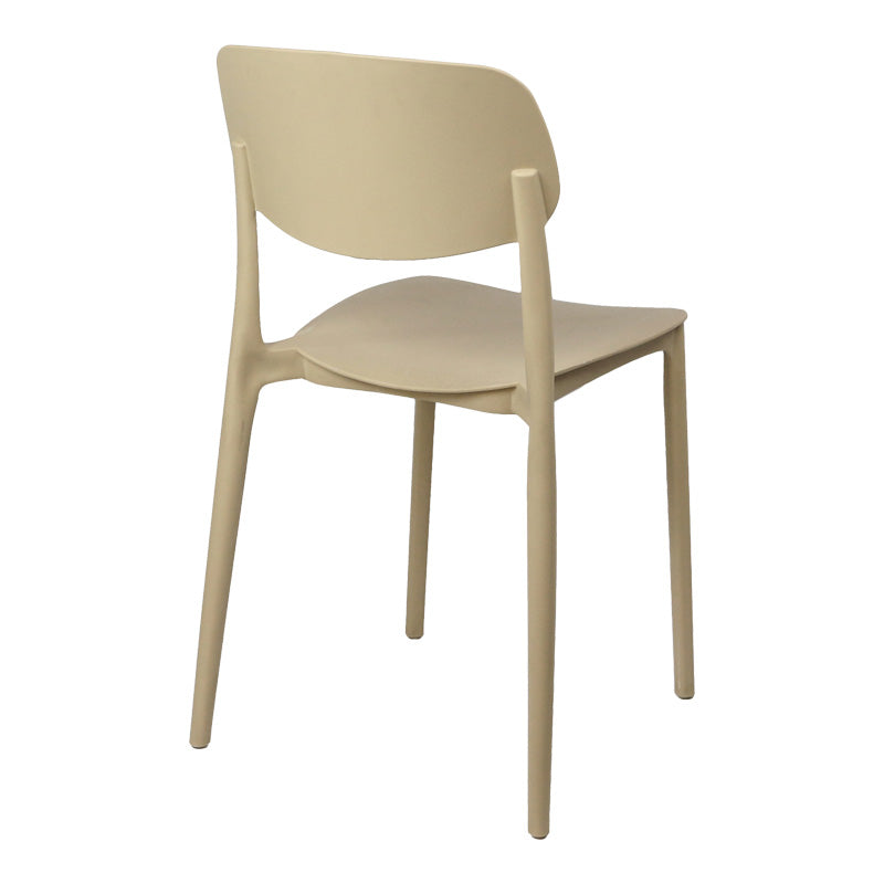 Καρέκλα Berdian  στοιβαζόμενη pp σε cappuccino απόχρωση 38x49x79εκ - Pakobazaar