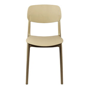 Καρέκλα Berdian  στοιβαζόμενη pp σε cappuccino απόχρωση 38x49x79εκ - Pakobazaar
