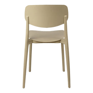 Καρέκλα Berdian  στοιβαζόμενη pp σε cappuccino απόχρωση 38x49x79εκ - Pakobazaar