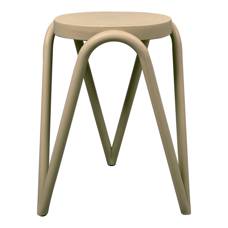 Σκαμπό Serzona  pp σε απόχρωση cappuccino Φ27x45.5εκ - Image 1