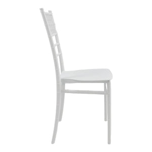 Καρέκλα Tiffany Ι  pp σε λευκή απόχρωση 38.5x46.5x87εκ - Pakobazaar