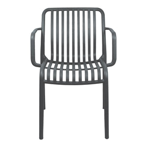 Πολυθρόνα Zoi  pp ανθρακί 54x57.5x79εκ - Pakobazaar