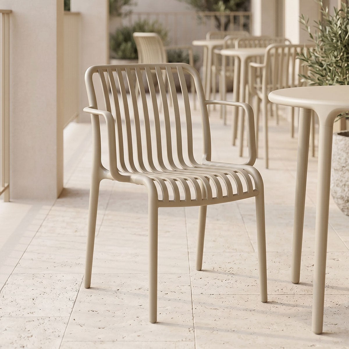 Πολυθρόνα Zoi  pp cappuccino 54x57.5x79εκ - Pakobazaar