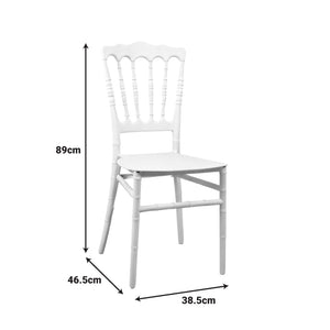 Καρέκλα Napoleon  pp λευκή 38,5x46,5x89εκ - Pakobazaar