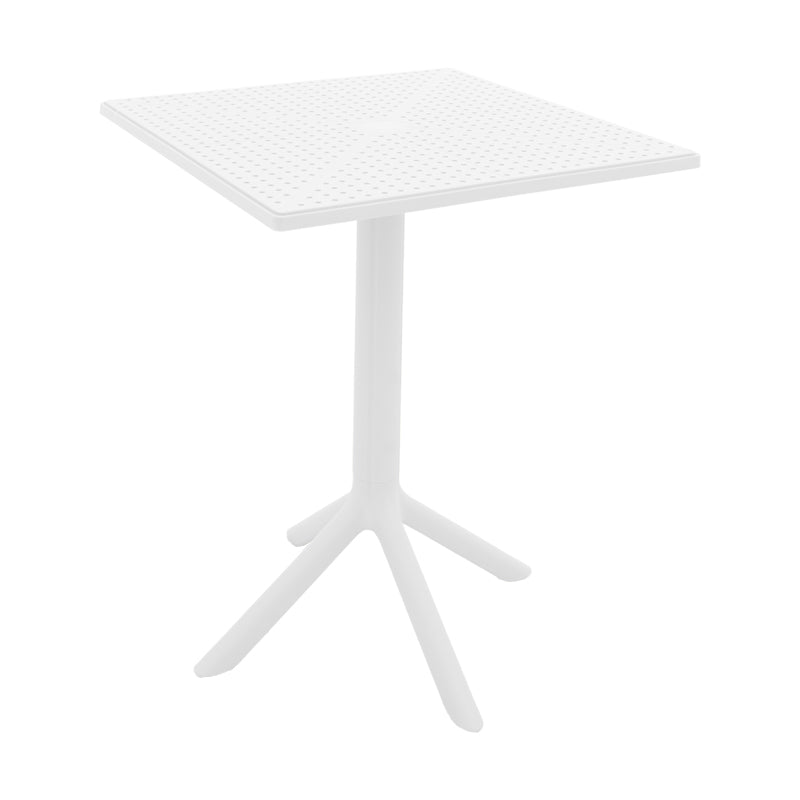 Τραπέζι Groovy  pp διατρητο λευκό 60x60x76εκ - Pakobazaar