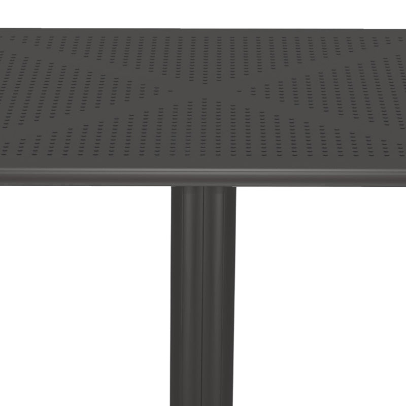 Τραπέζι Groovy  pp διατρητο ανθρακί 60x60x76εκ - Pakobazaar