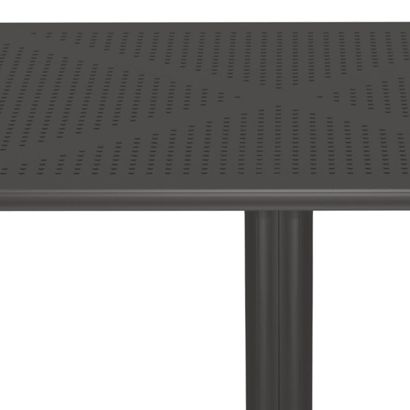 Τραπέζι Groovy  διατρητο pp ανθρακί 80x80x74εκ - Pakobazaar