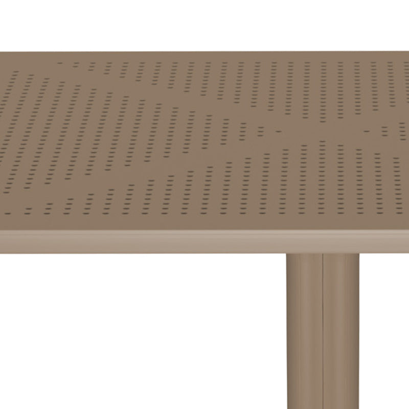 Τραπέζι Groovy  διατρητο pp cappuccino 80x80x74εκ - Pakobazaar