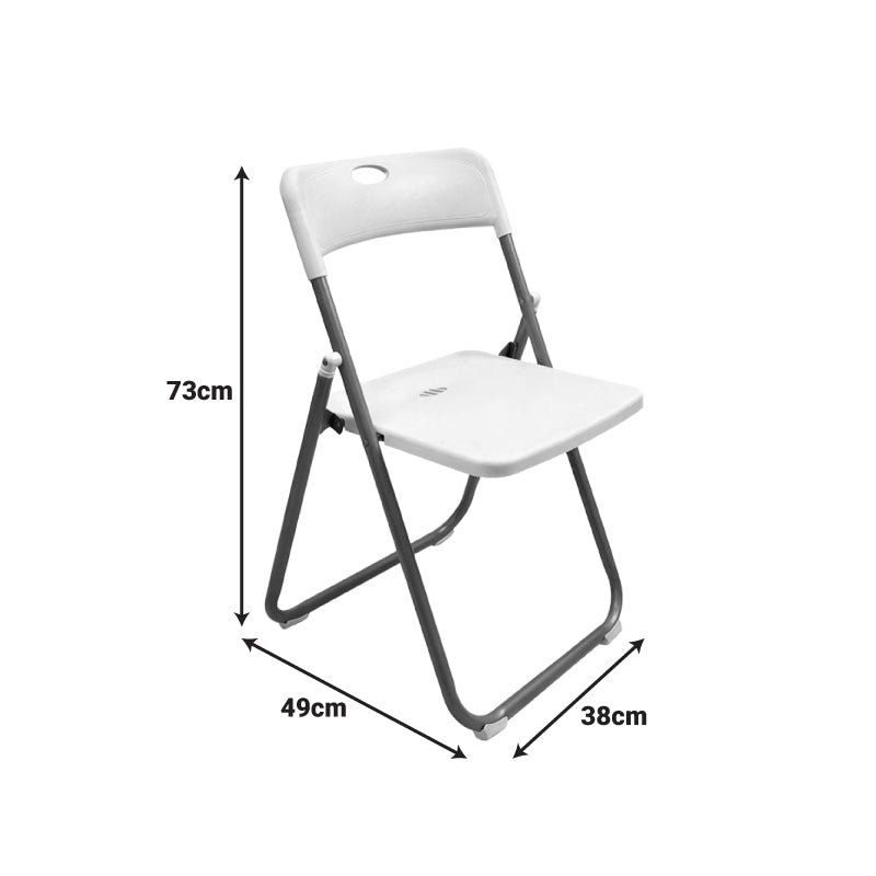 Καρέκλα catering-συνεδρίου πτυσσόμενη Edison  λευκό 38x49x73εκ - Pakobazaar