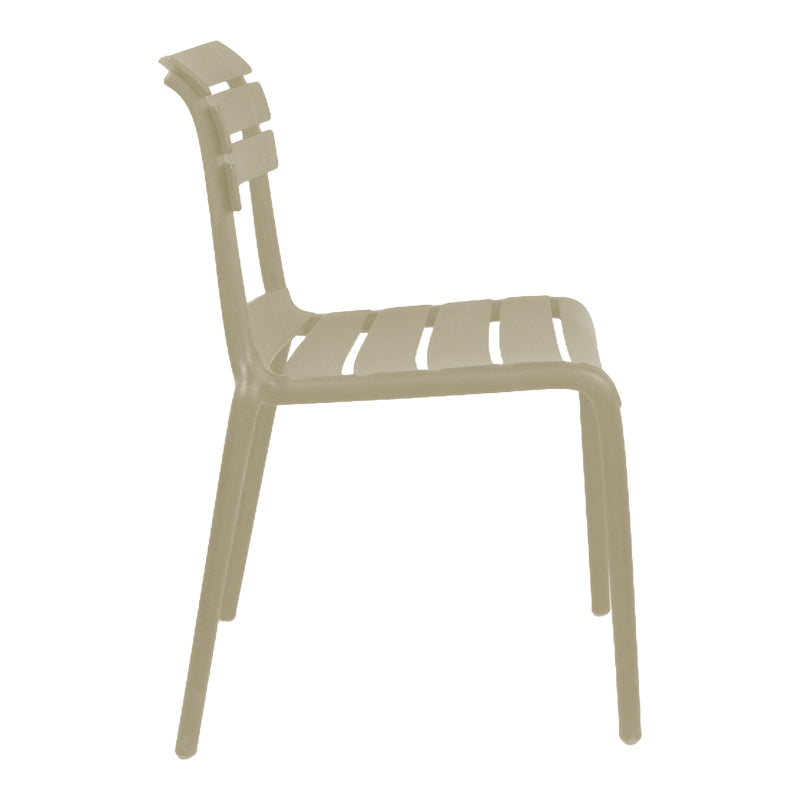 Καρέκλα Almea  στοιβαζόμενη pp cappuccino 42.5x55.5x82εκ - Pakobazaar